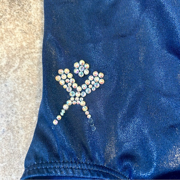 GK Navy Blue CL Texas Leotard gymnastics Leo - Picture 4 of 6